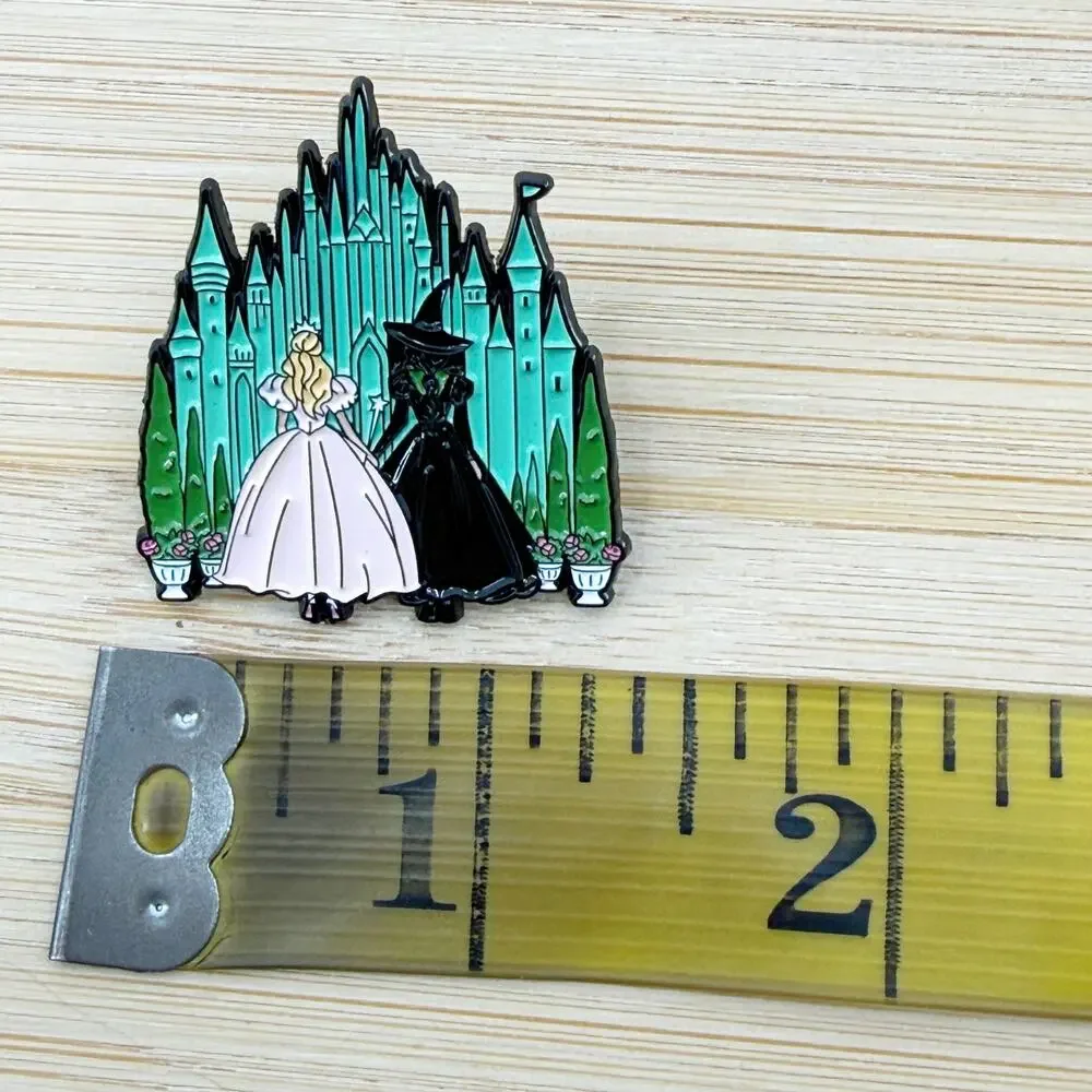Wicked Inspired Glinda and Elphaba Soft Enamel Pin
